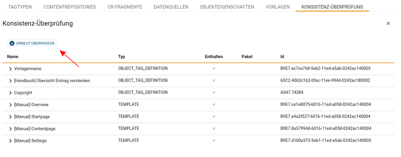 Überprüfung Neustarten